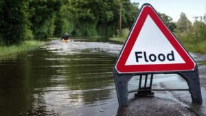 Flooded street