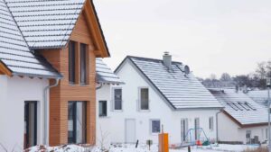 houses in winter