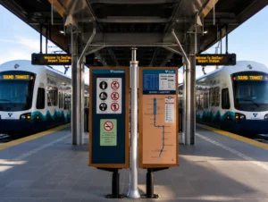 Seattle transit neighborhoods car free living guide 2026 light rail bus map